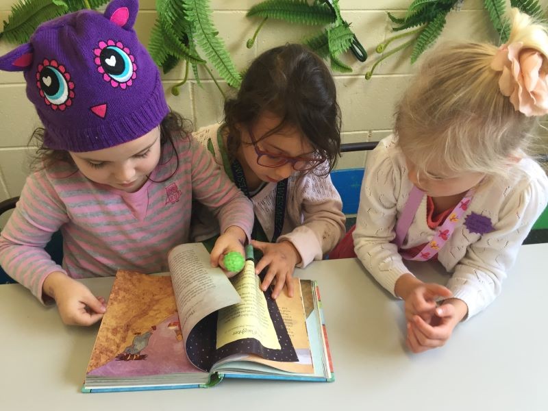 Children reading a book