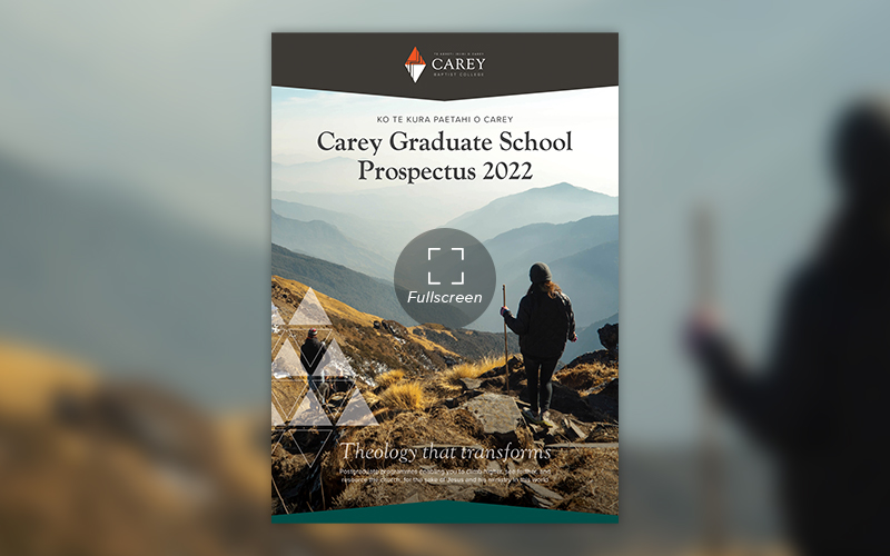 Cover of the Postgraduate Prospectus 2022