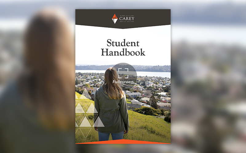 Cover of the Student Handbook