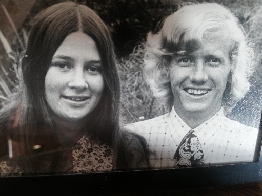 Paul and Adrienne during their college days