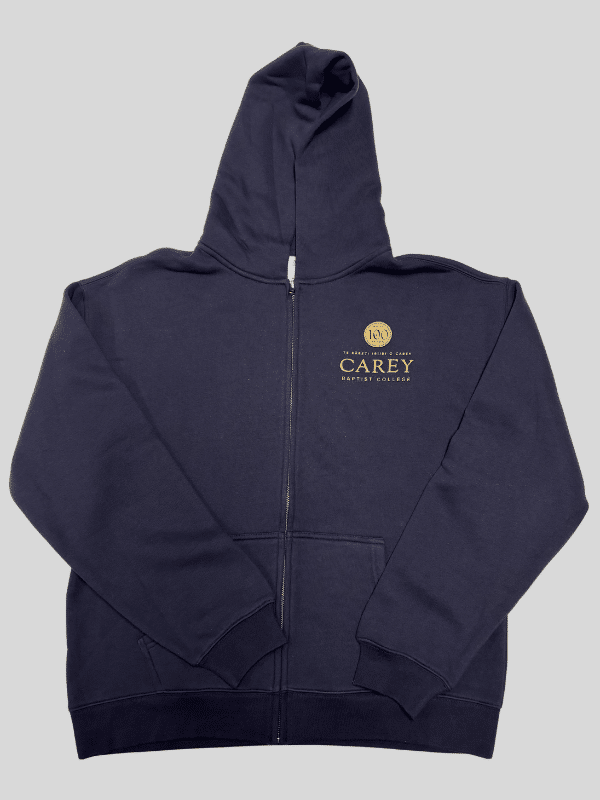 Centenary Zipped Hoodie (Ink Blue)_Back